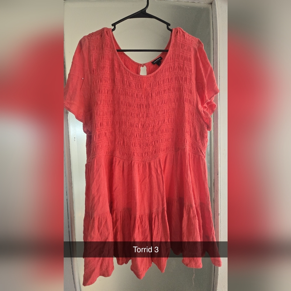 Torrid Vibrant Coral Blouse